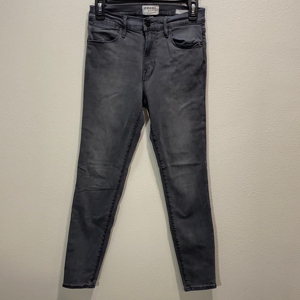 Frame‎ le high skinny denim pants grey wash
